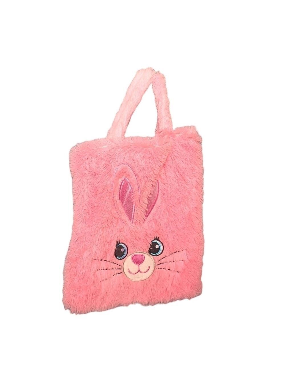 🎃 Pink Plush Bunny Kids Bag • Perfect For Halloween/Easter